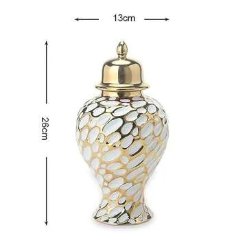Elegant KＬＫＣＭＳ Ceramic Ginger Jar for Home Decor