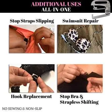 STRAP N' GUARD NON-SLIP Bra Clips, RacerBack Conceal Bra Straps Holder Cleavage Control by Pin Straps