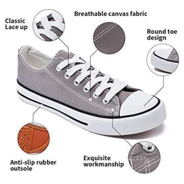 Adokoo Women's Canvas Sneakers for Comfort and Style