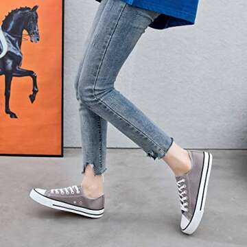 Adokoo Women's Canvas Sneakers for Comfort and Style