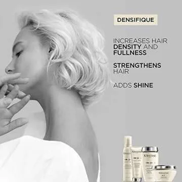 KÉRASTASE Densifique Densimorphose Hair Mousse, Volumizing & Thickening Styling Mousse, Adds Shine with Hyaluronic Acid for Fine, Thin & Thinning Hair, 5.1 Fl Oz
