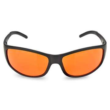 Blue Blocking Amber Glasses for Sleep 99.9 Percent Effective - Nighttime Eye Wear - Special Orange Tinted Glasses Help You Relax Your Eyes