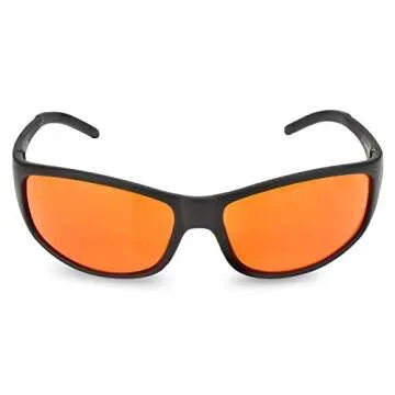Blue Blocking Amber Glasses for Sleep 99.9 Percent Effective - Nighttime Eye Wear - Special Orange Tinted Glasses Help You Relax Your Eyes