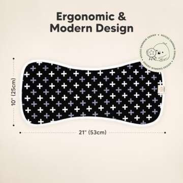 Organic Burp Cloths for Baby Boys and Girls - 5-Pack Super Absorbent Burping Cloth, Burp Clothes, So...