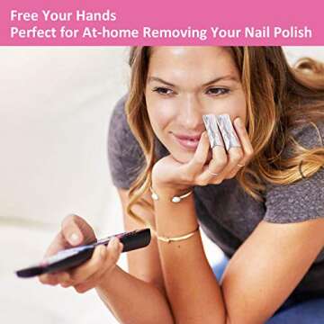 Gel Nail Polish Remover - Gel Polish Remover Wraps BTArtbox Nail Foil Wraps 200 Pcs Soak Off Gel Remover with 1 Pcs Cuticle Pusher for Removing Nail Polish at Home