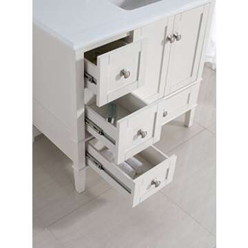 SIMPLIHOME Bedford Solid Wood TV Media Stand for Living Room