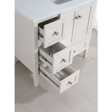 SIMPLIHOME Bedford Solid Wood TV Media Stand for Living Room