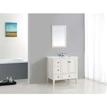 SIMPLIHOME Bedford Solid Wood TV Media Stand for Living Room