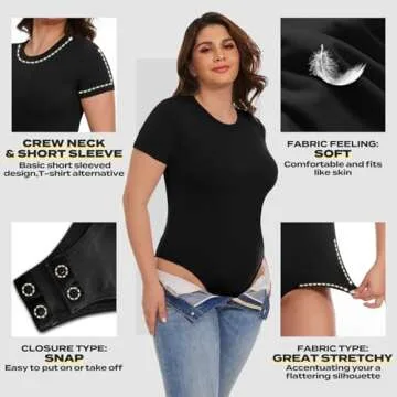HLTPRO Plus Size Bodysuits – Comfort & Style in 3-Pack
