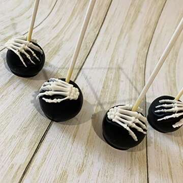 Halloween Chocolate Molds, (6PCS) Skull Spider Pumpkin Silicone Chocolate Mould, Ghost Candy Mold for Halloween, Thanksgiving, to Baking Cake Decor Cupcake Toppers Resin Keychain