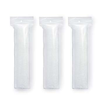 Medline Simply Soft Cotton Rounds (300 Count), 100% Cotton Absorbent and Textured Cotton Pads, Lint-Free