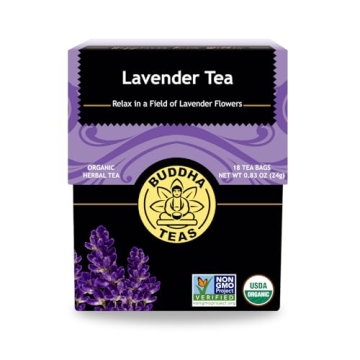 Buddha Teas Organic Lavender Tea - USDA Organic, 18 Bleach-Free Bags