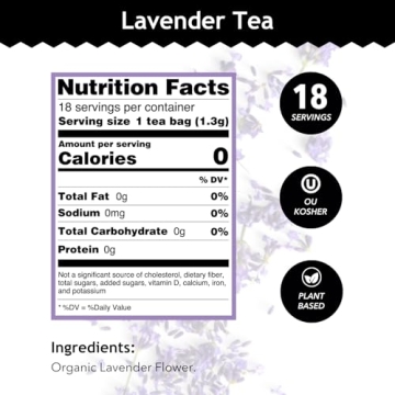 Buddha Teas Organic Lavender Tea Relaxation Blend