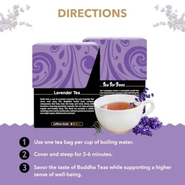 Buddha Teas Organic Lavender Tea Relaxation Blend