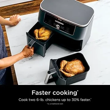 Ninja DZ401 Foodi 10 Quart Air Fryer - DualZone Cooking