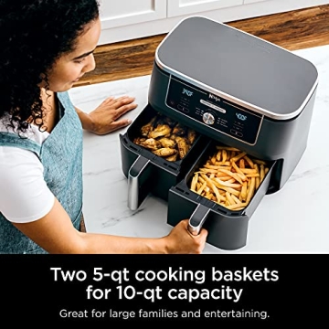 Ninja DZ401 Foodi 10 Quart Air Fryer - DualZone Cooking