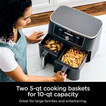 Ninja DZ401 Foodi 10 Quart Air Fryer - DualZone Cooking