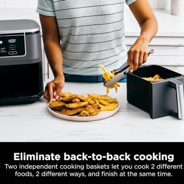 Ninja DZ401 Foodi 10 Quart Air Fryer - DualZone Cooking