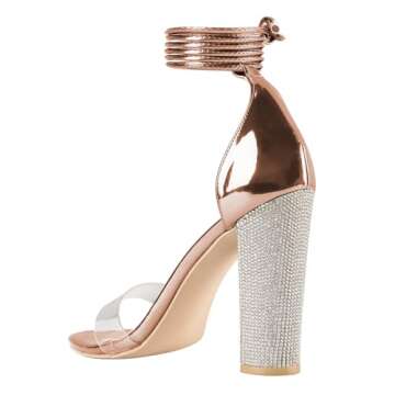 LALA IKAI Women's Strappy High Heels for Parties