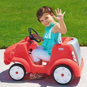 Little Tikes Quiet Drive Buggy - Red Ride On for Kids
