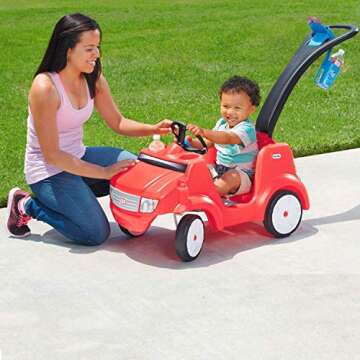 Little Tikes Quiet Drive Buggy - Red Ride On for Kids