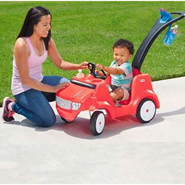 Little Tikes Quiet Drive Buggy - Red Ride On for Kids