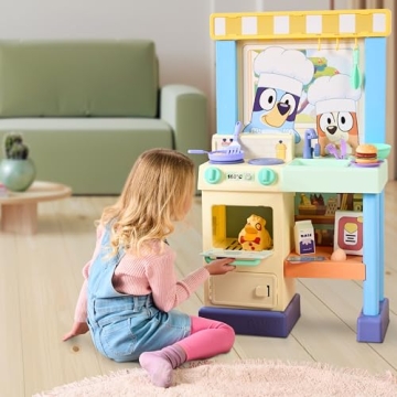 Bluey Cook & Clean Kitchen Playset with Sounds and Accessories