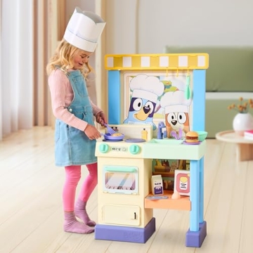 Bluey Cook & Clean Kitchen Playset with Sounds and Accessories
