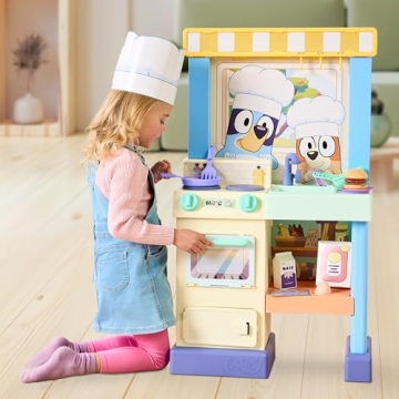 Bluey Cook & Clean Kitchen Playset with Sounds and Accessories