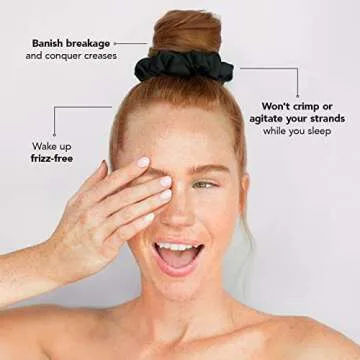 Kitsch Satin Hair Scrunchies, Black Spiral Hair Ties and Brunette Spiral Hair Ties with Discount