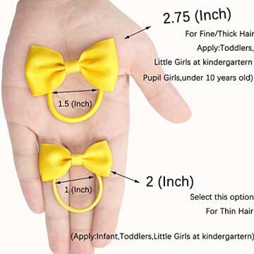 CÉLLOT Toddler Hair Accessories - 40pcs Colorful Bows