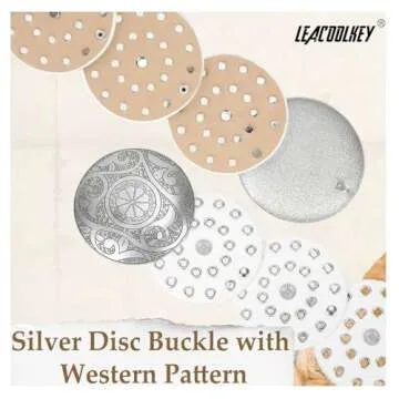 Shop LEACOOLKEY Women Western Leather Boho Disc Belt