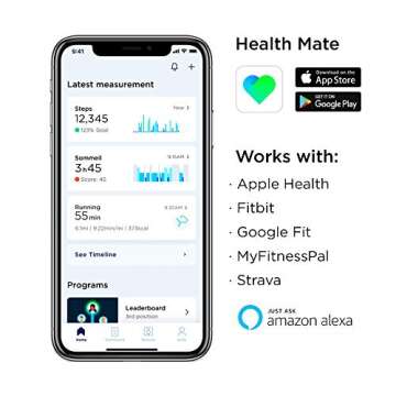 Withings Steel HR Sport - Multisport hybrid Smartwatch, connected GPS, heart rate, fitness level via...