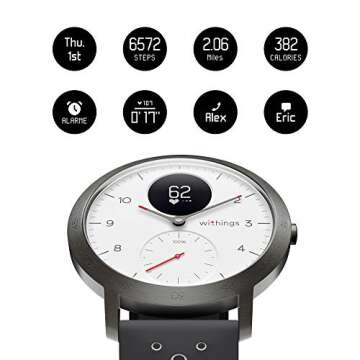 Withings Steel HR Sport Hybrid Smartwatch for Fitness