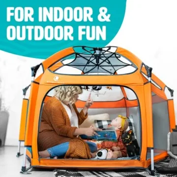 POP 'N GO Premium Portable Baby Playpen with Canopy