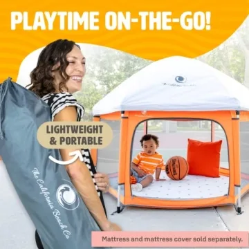 POP 'N GO Premium Portable Baby Playpen with Canopy