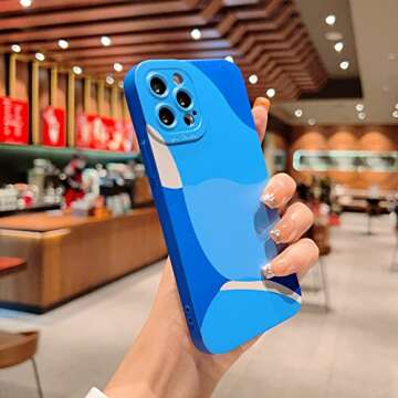 YKCZL Compatible with iPhone 13 Pro Max Case 6.7 Inch, Cute Painted Art Full Camera Lens Protective ...