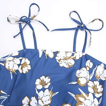 GINKANA Maternity One Piece Swim Dress for Expecting Moms