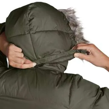 Eddie Bauer Women's Lodge Down Duffle Coat, Black, X-Large