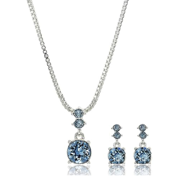 Nine West Silver and Blue Jewelry Set for Women