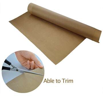 5 Pack Non Stick Teflon Sheet, Bantoye 16 x 24" PTFE Transfer Sheet Heat Resistant Craft Mat for Heat Press