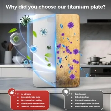 APMRQIB Titanium Cutting Boards, Durable & Hygienic Set