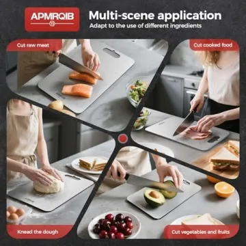 APMRQIB Titanium Cutting Boards, Durable & Hygienic Set