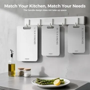 APMRQIB Titanium Cutting Boards, Durable & Hygienic Set