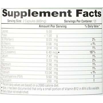 E3LIVE BrainON - Wild-Harvested AFA Extract for Mood Balance & Focus 240 Count