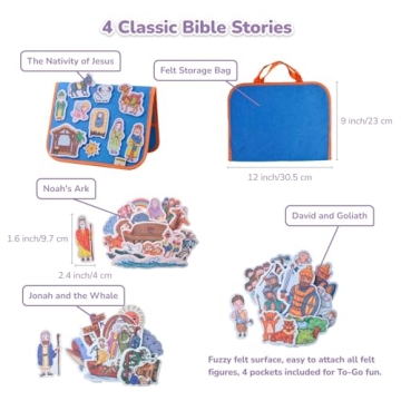 CHEFAN Felt Bible Stories Set for Creative Play