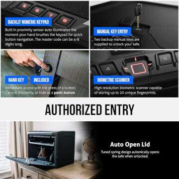 VAULTEK MXi Wi-Fi Biometric Safe for Handguns and Valuables