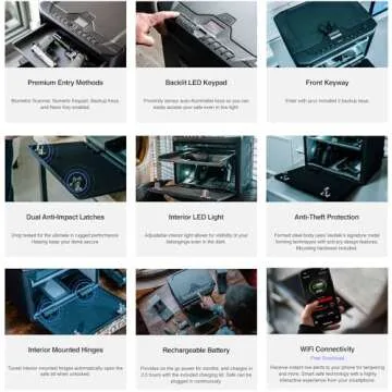 VAULTEK MXi Wi-Fi Biometric Safe for Handguns and Valuables