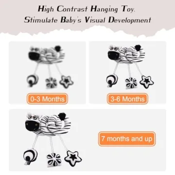 Vocheer High Contrast Baby Hanging Toys for Newborns