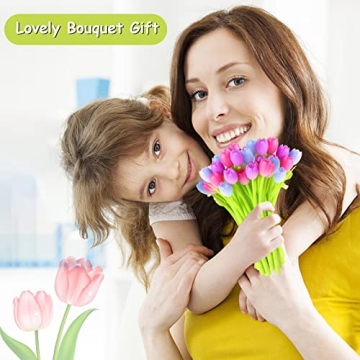 SANNIX Color Changing Tulip Flower Pens for Creative Gifts